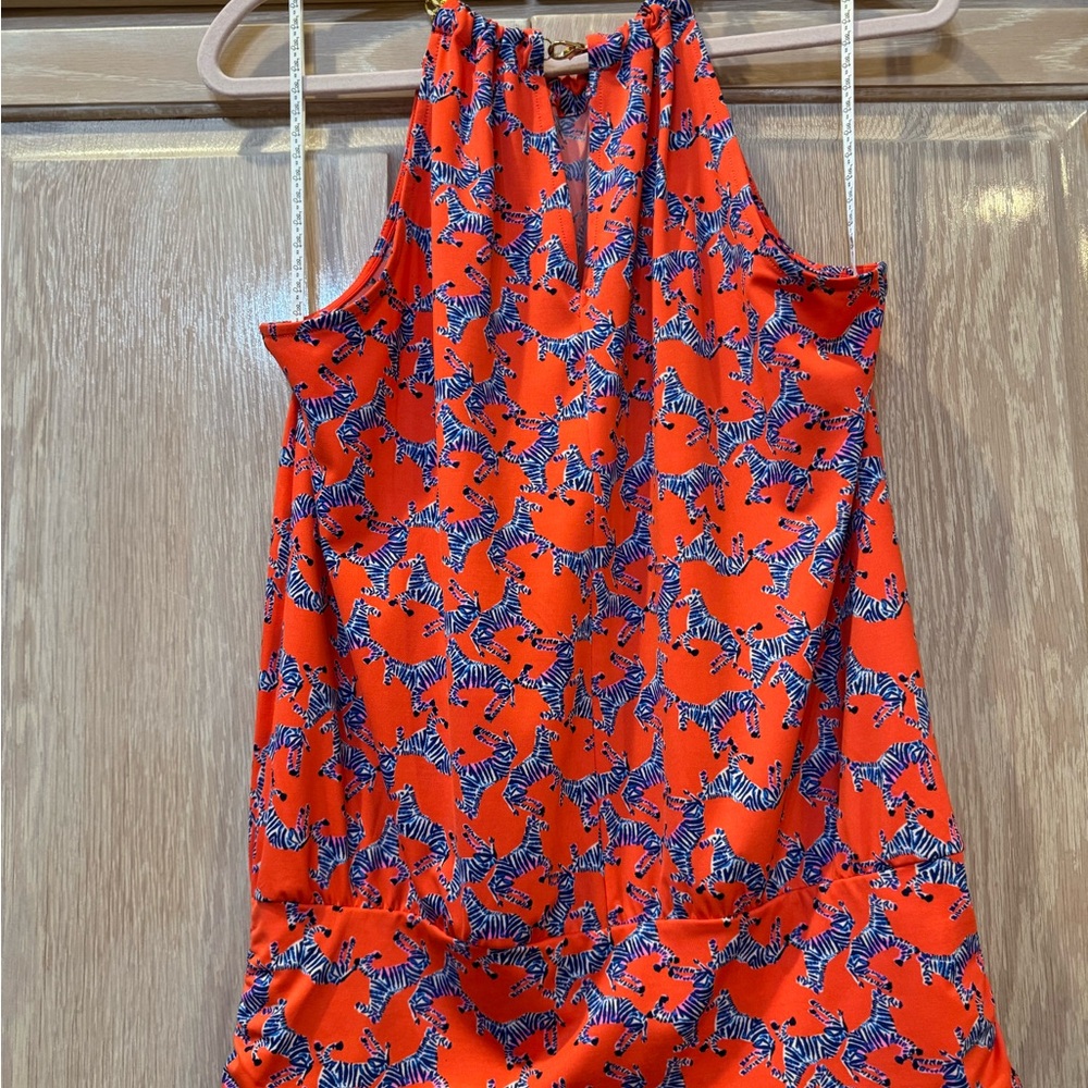 Lilly Pulitzer Halter top zebra Patterned Blouse size M - Picture 2 of 5